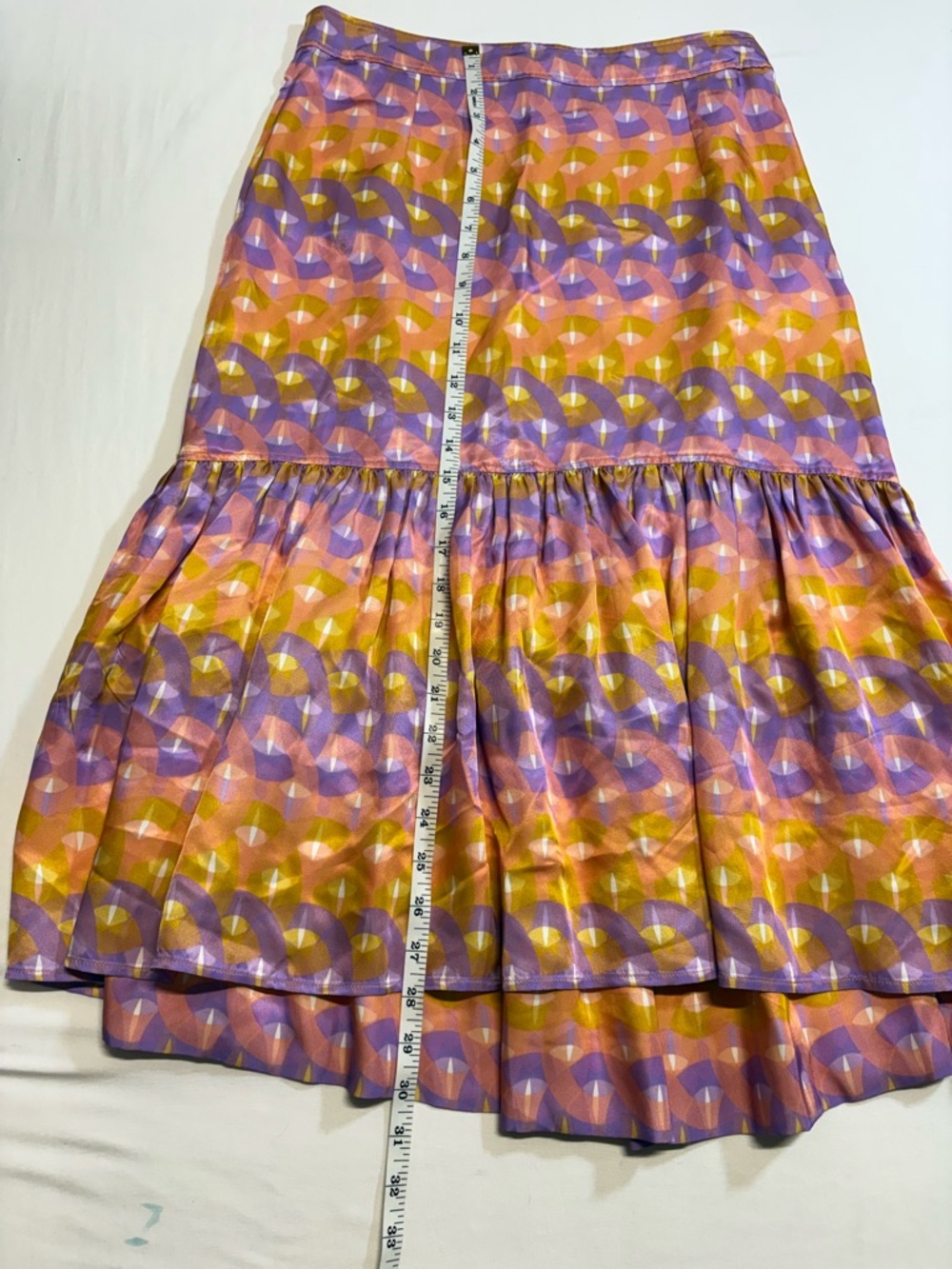 SANDRO
Printed satin-twill midi skirt - Picture 5 of 11